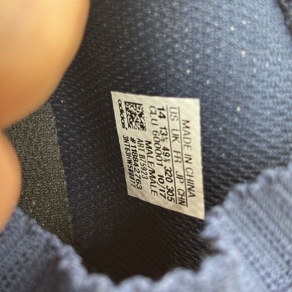 Adidas Crazy Explosive 2017 Sneakers Men 14 Basketball Low Knit Boost Shoes Navy - Picture 8 of 8